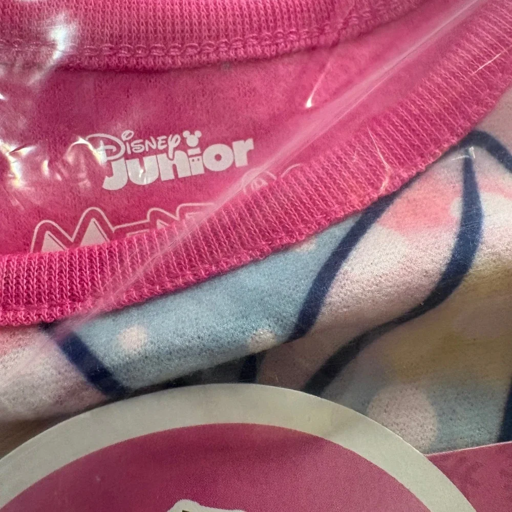 Disney Minnie Mouse Pajamas Girls 18M Pink‎ New 2-Piece Flannel PJ Set